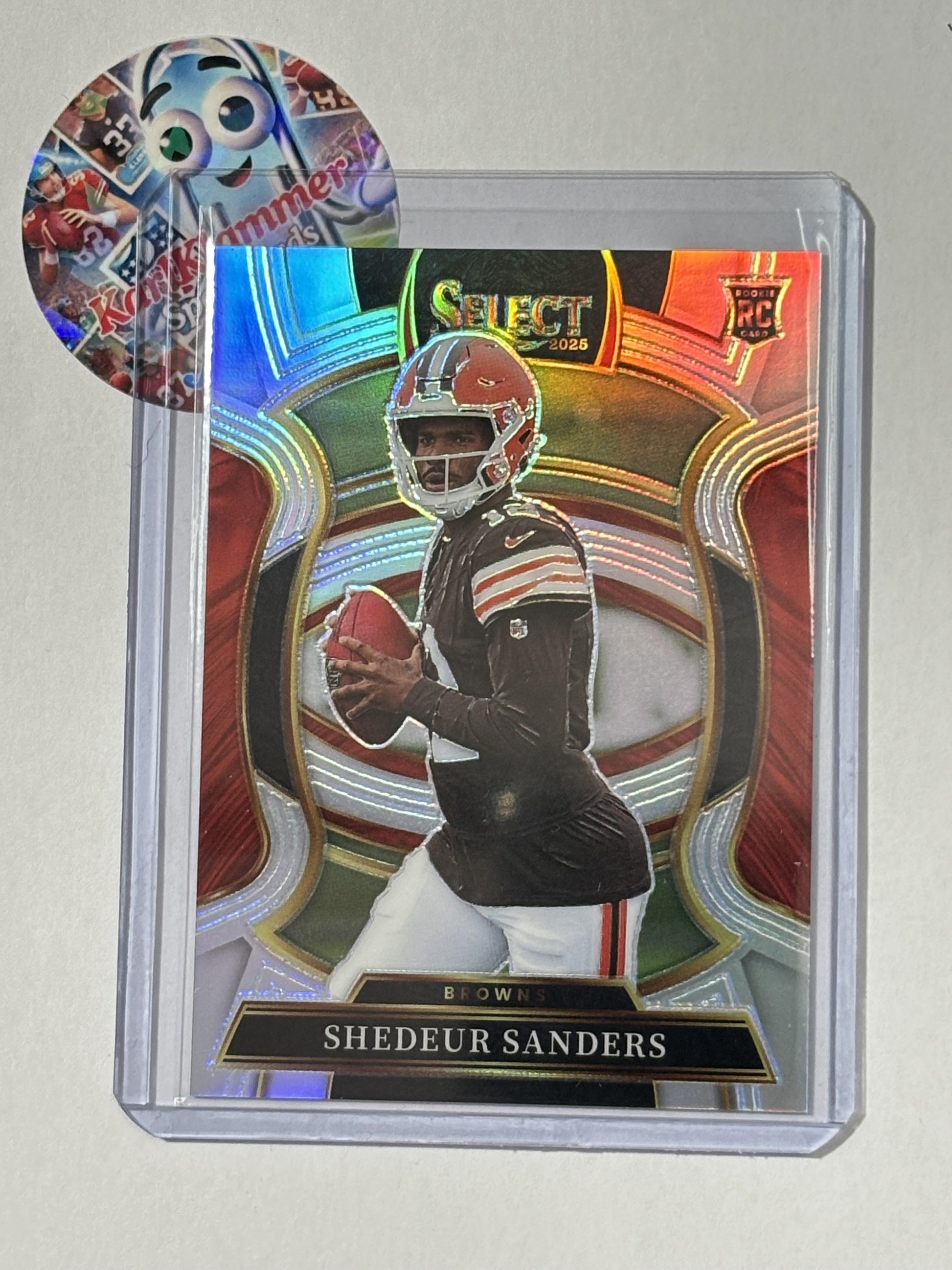 2025 Panini Select #54 Shedeur Sanders Silver Prizm Cleveland Browns RC