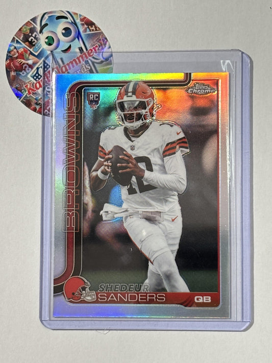 2025 Topps Chrome #315 Shedeur Sanders Topps Refractor Cleveland Browns RC