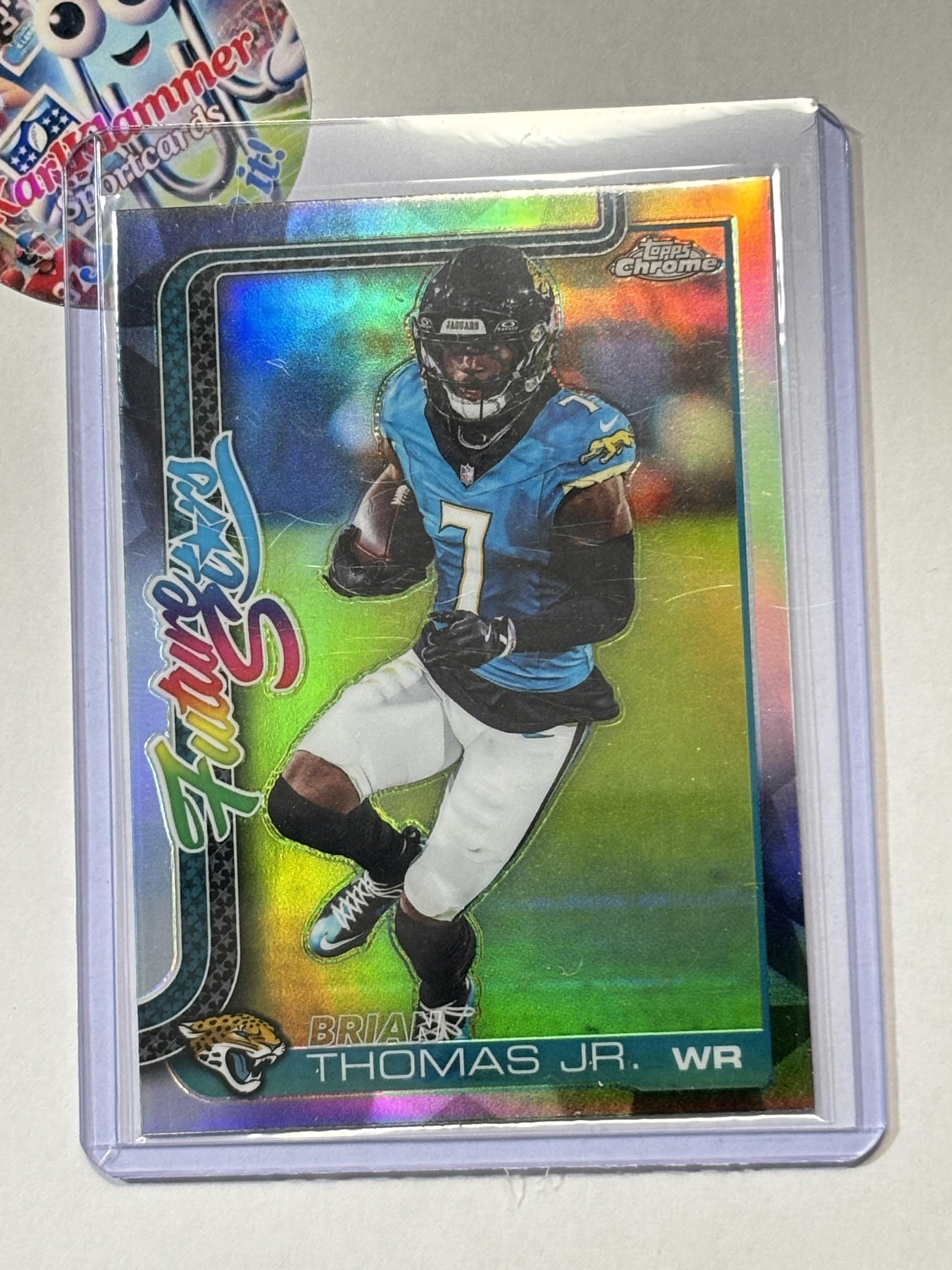 2025 Topps Chrome #FS-4 Brian Thomas Jr. Future Stars Refractor Jacksonville Jaguars