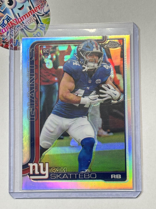 2025 Topps Chrome #331 Cam Skattebo Refractor New York Giants RC