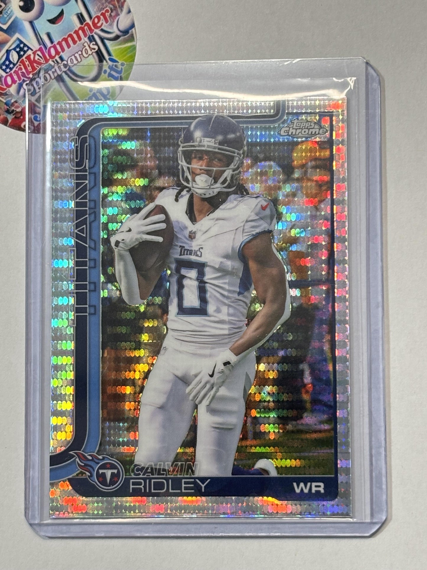 2025 Topps Chrome #291 Calvin Ridley Pulsar Refractor Tennessee Titans