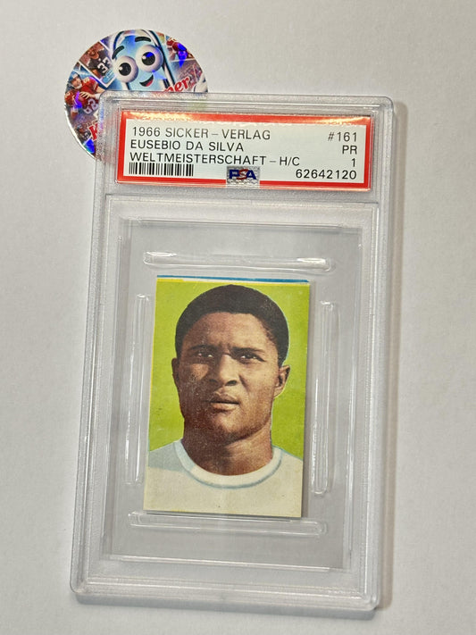 1966 Sicker-Verlag Die Weltmeisterschaft 1966 in England #161 Eusebio PSA 1 Portugal