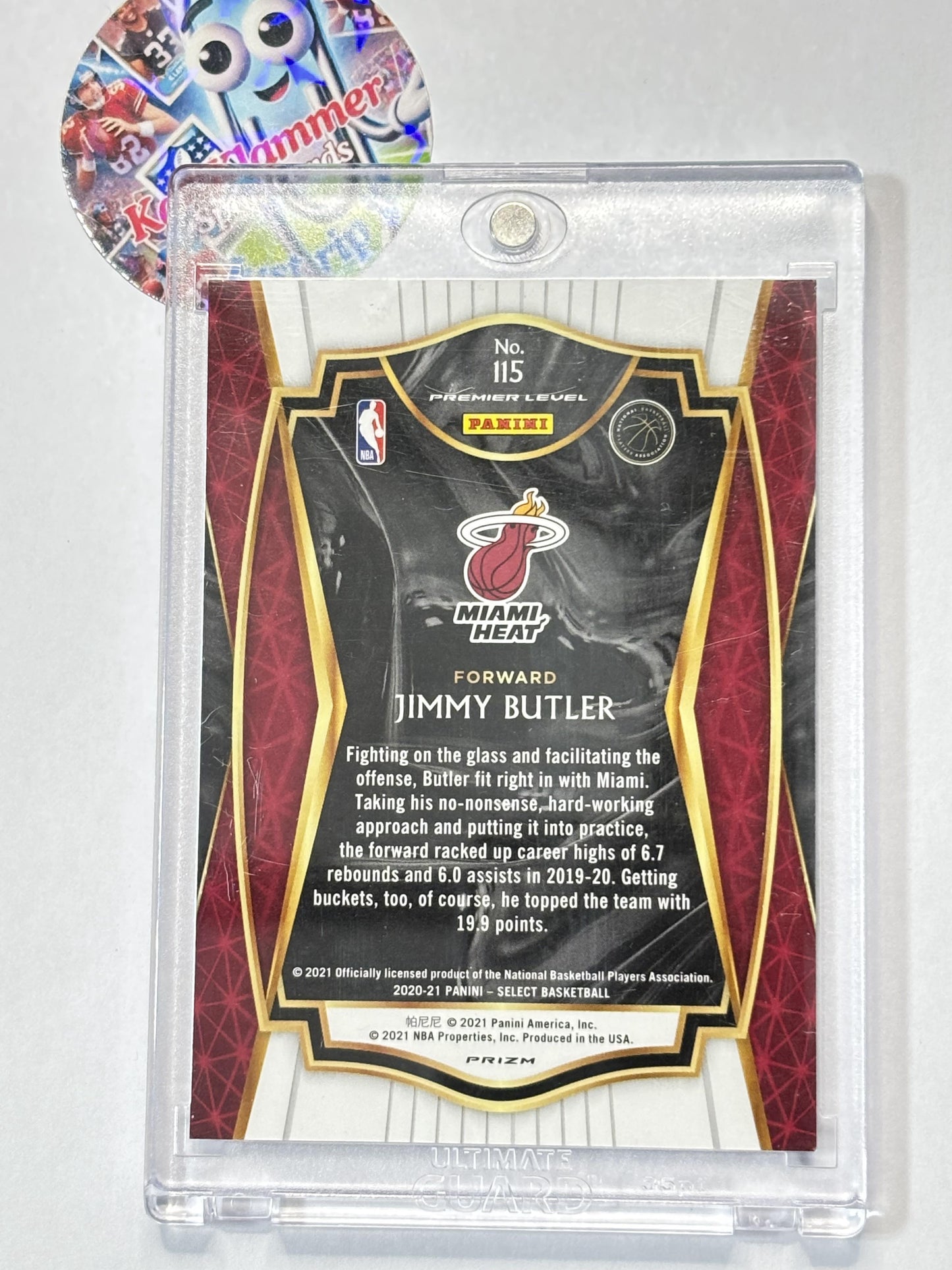 2020-21 Panini Select #115 Jimmy Butler Cosmic Miami Heat