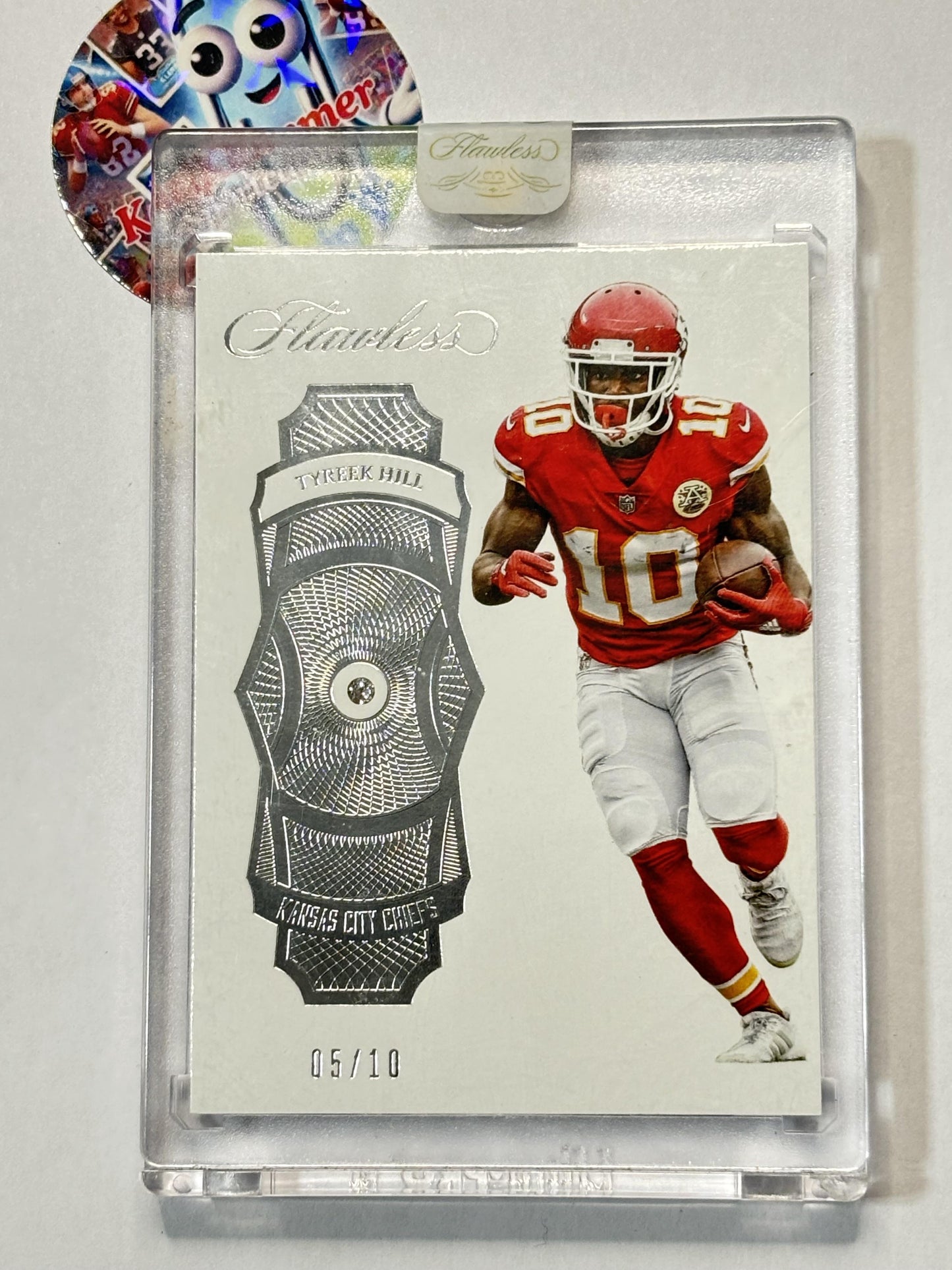 2017 Panini Flawless #46 Tyreek Hill Diamond #/10 Kansas City Chiefs SN