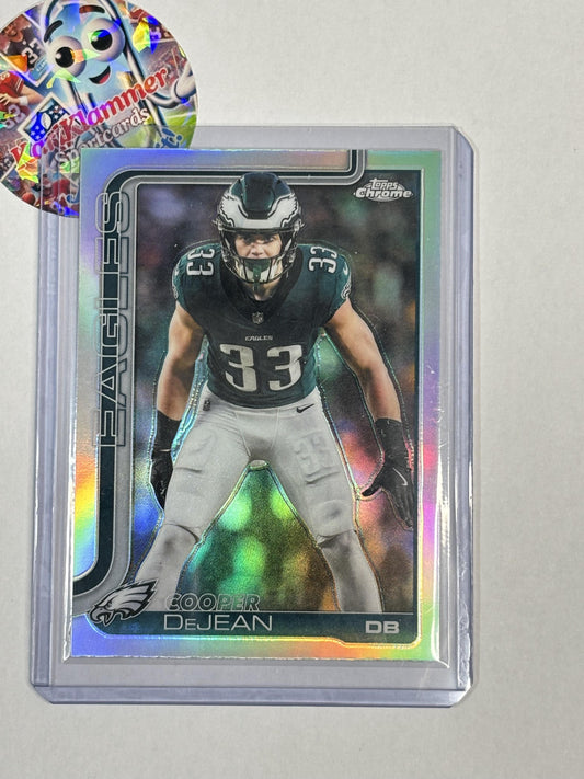 2025 Topps Chrome #252 Cooper DeJean Refractor Philadelphia Eagles