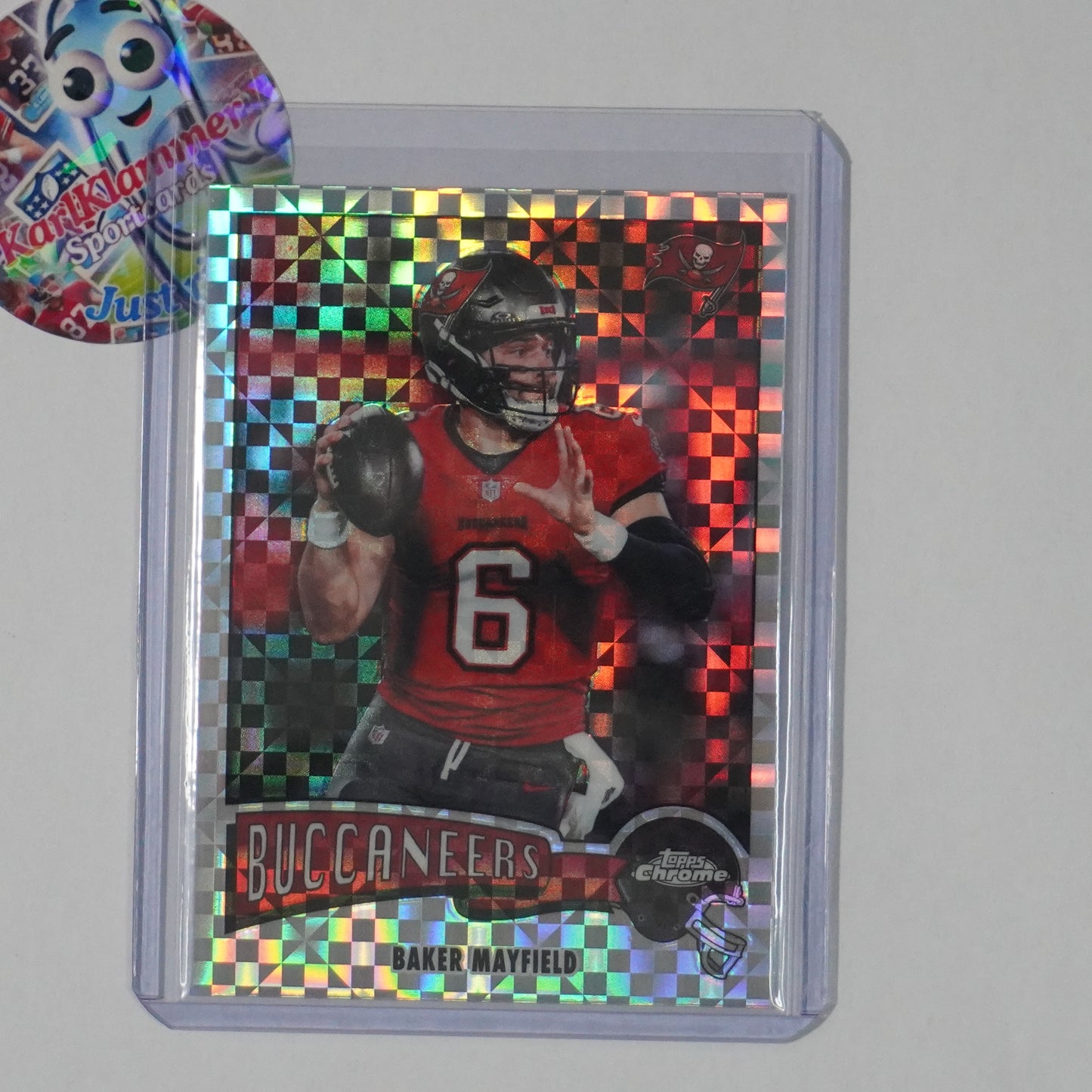 2025 Topps Chrome #1975-31 Baker Mayfield 1975 Topps X-Fractor Buccaneers