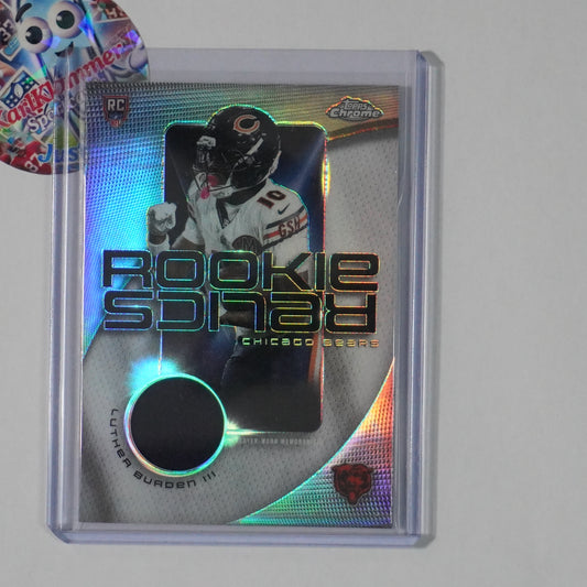 2025 Topps Chrome #RR-LB Luther Burden III Rookie Relics Chicago Bears MEM