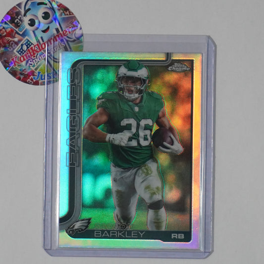 2025 Topps Chrome #248 Saquon Barkley Refractor Philadelphia Eagles