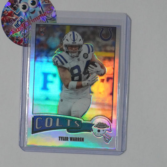 2025 Topps Chrome #1975-15 Tyler Warren 1975 Topps Refractor Indianapolis Colts