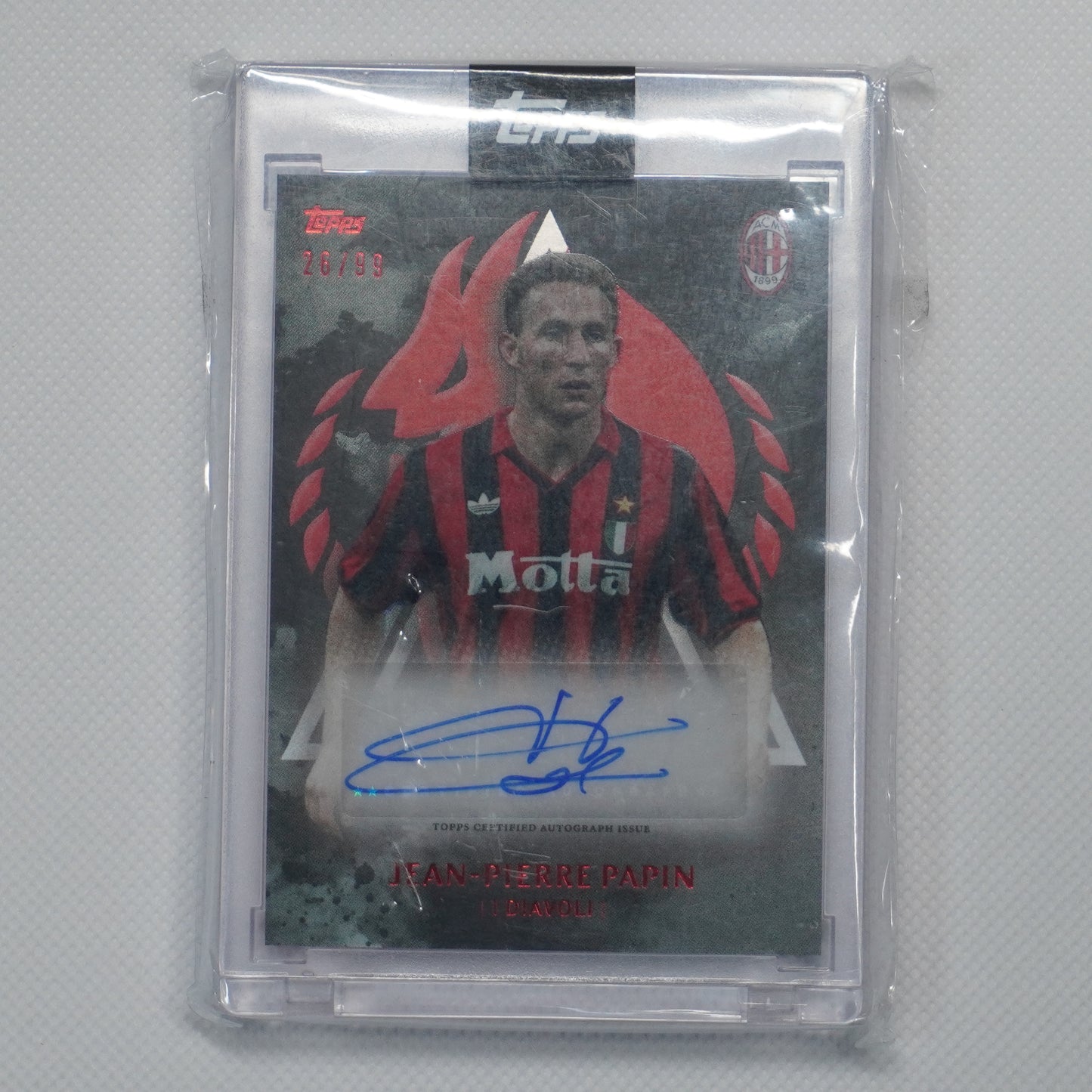 2025 Topps AC Milan 125 Anniversario #NNO Jean-Pierre Papin #/99 A.C. Milan SN