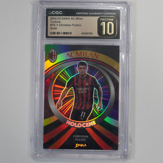2024-25 Daka AC Milan One & Two #TE-1 Christian Pulisic Turbine #'d/10 CGC 10