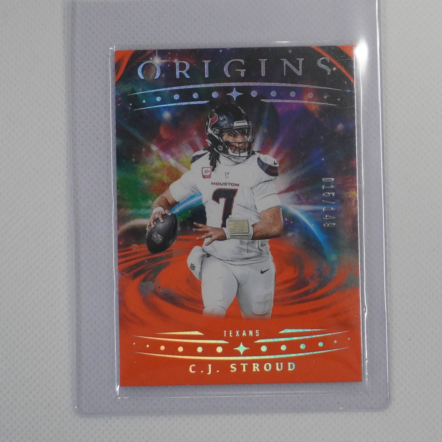 2025 Panini Origins #40 C.J. Stroud Orange #/149 Houston Texans SN