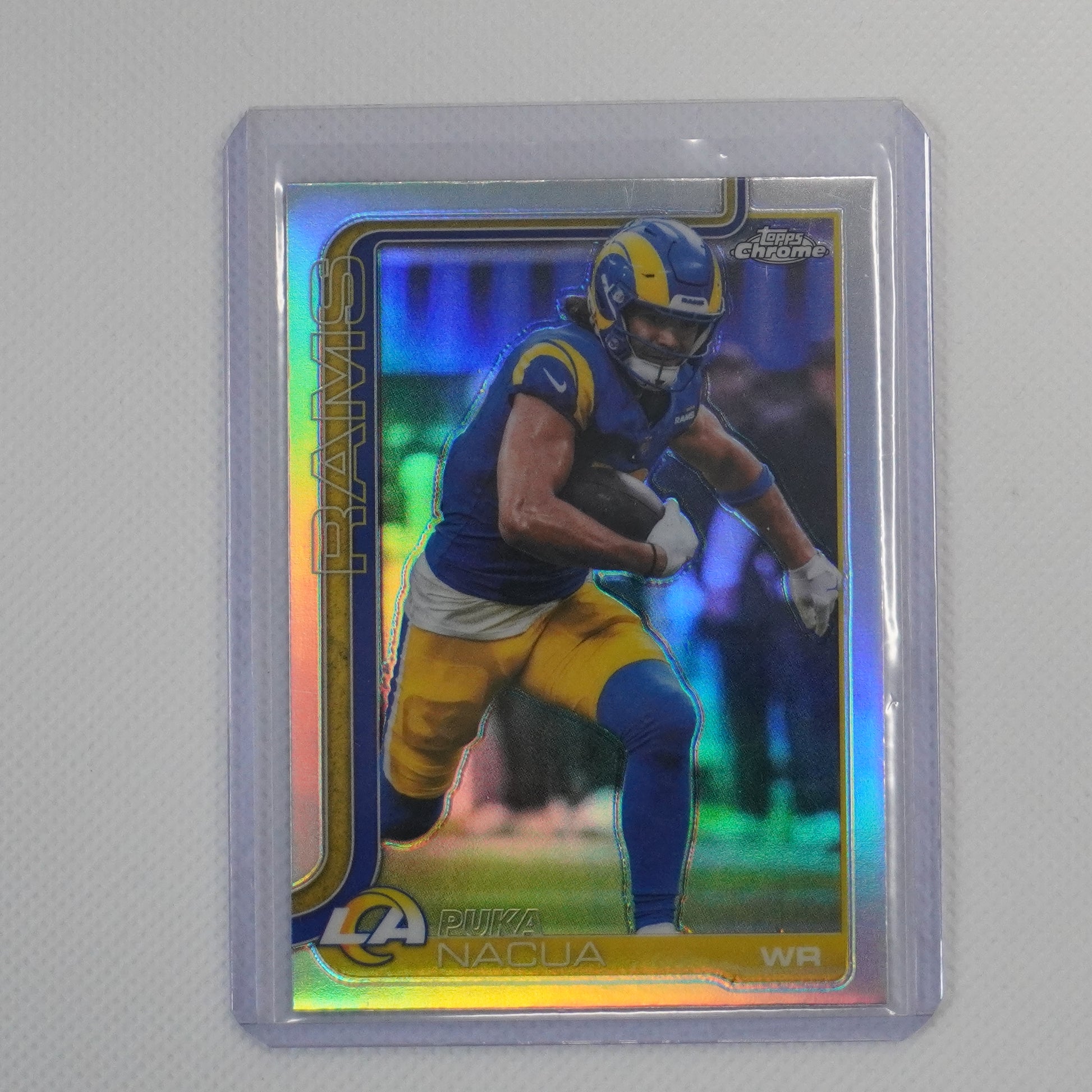 2025 Topps Chrome #166 Puka Nacua Refractor Los Angeles Rams