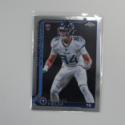 2025 Topps Chrome #305 Gunnar Helm Tennessee Titans RC