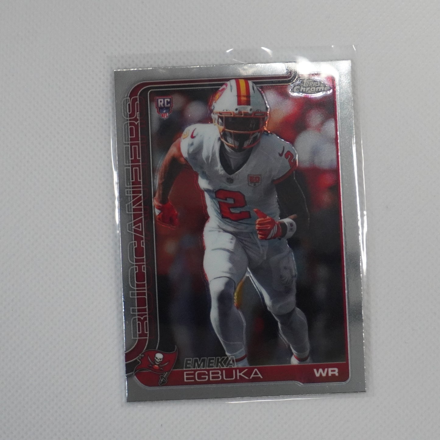 2025 Topps Chrome #312 Emeka Egbuka Tampa Bay Buccaneers RC