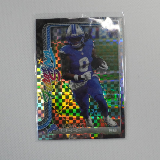 2025 Topps Chrome #FS-10 Jahmyr Gibbs Future Stars X-Fractor Detroit Lions