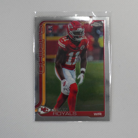 2025 Topps Chrome #337 Jalen Royals Kansas City Chiefs RC