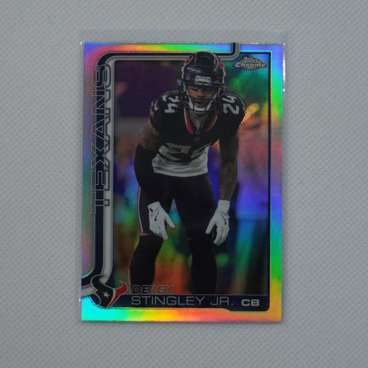 2025 Topps Chrome #116 Derek Stingley Jr. Refractor Houston Texans