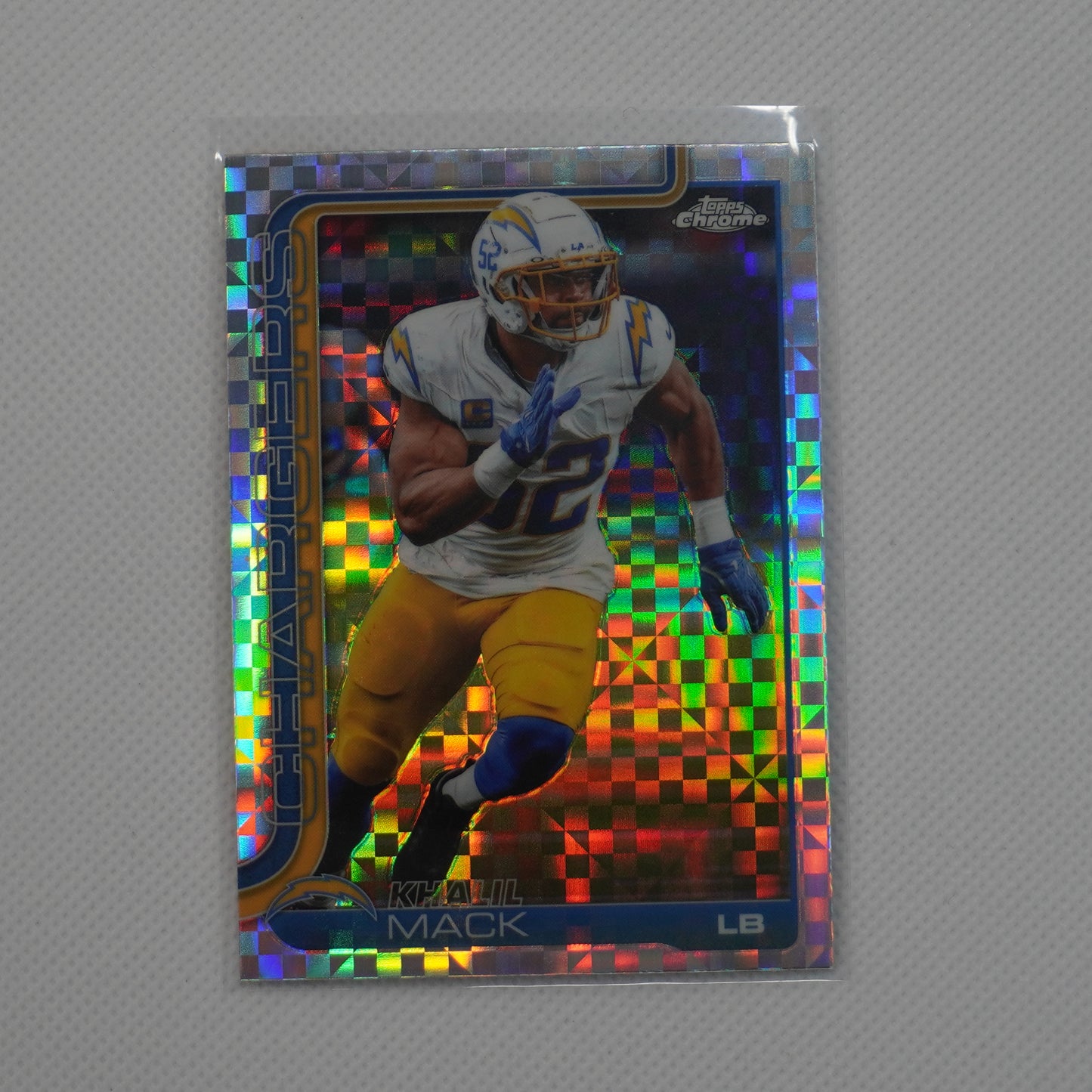 2025 Topps Chrome #160 Khalil Mack X-Fractor Los Angeles Chargers
