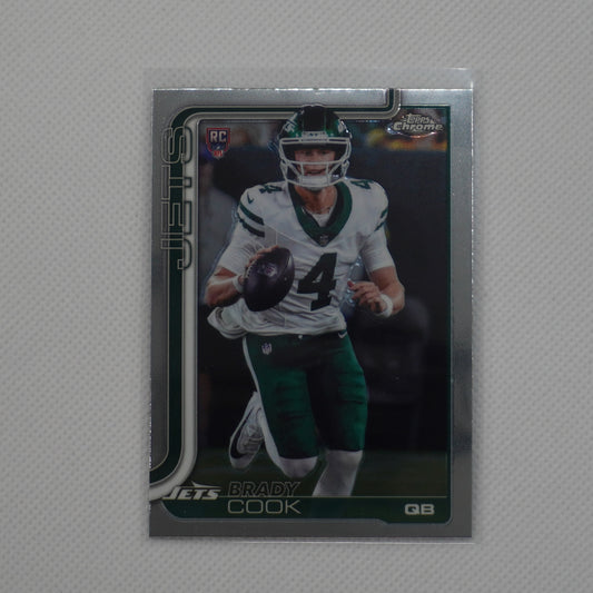 2025 Topps Chrome #319 Brady Cook New York Jets RC