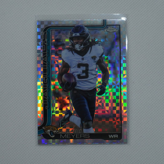 2025 Topps Chrome #176 Jakobi Meyers X-Fractor Jacksonville Jaguars