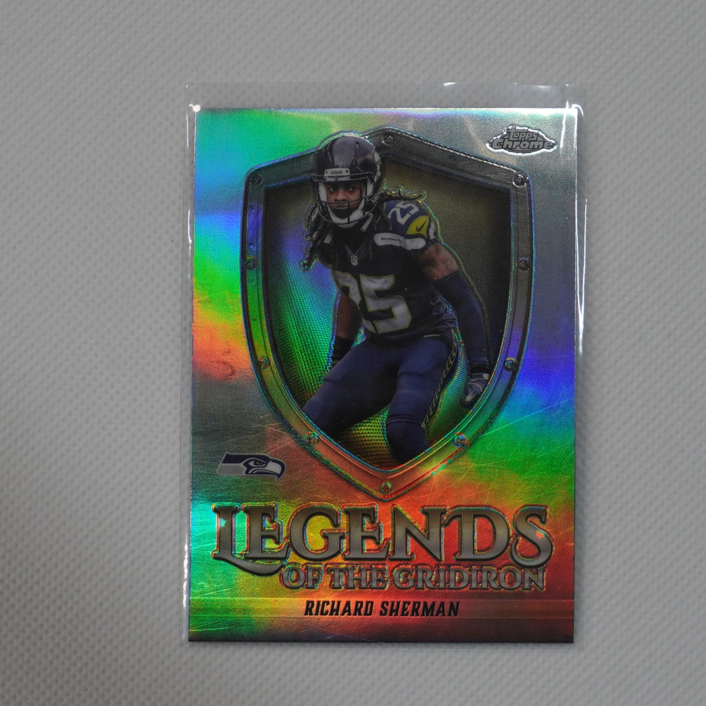 2025 Topps Chrome #LOG-36 Richard Sherman Legends Gridiron Refractor Seahawks