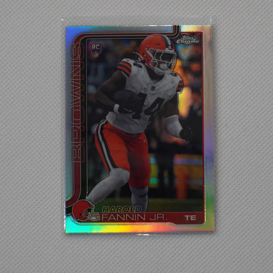 2025 Topps Chrome #339 Harold Fannin Jr. Refractor Cleveland Browns RC