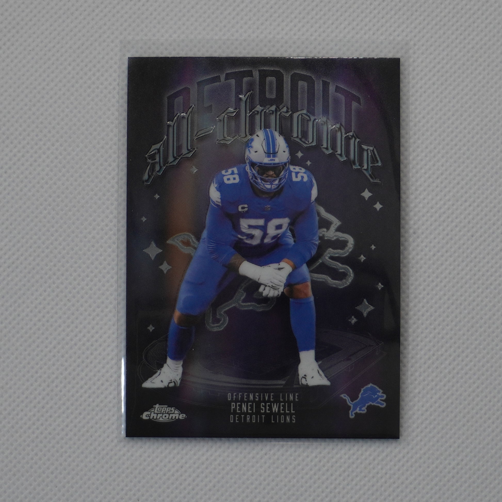 2025 Topps Chrome #ACT-13 Penei Sewell All Chrome Team Detroit Lions