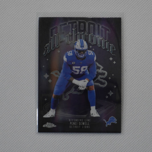 2025 Topps Chrome #ACT-13 Penei Sewell All Chrome Team Detroit Lions