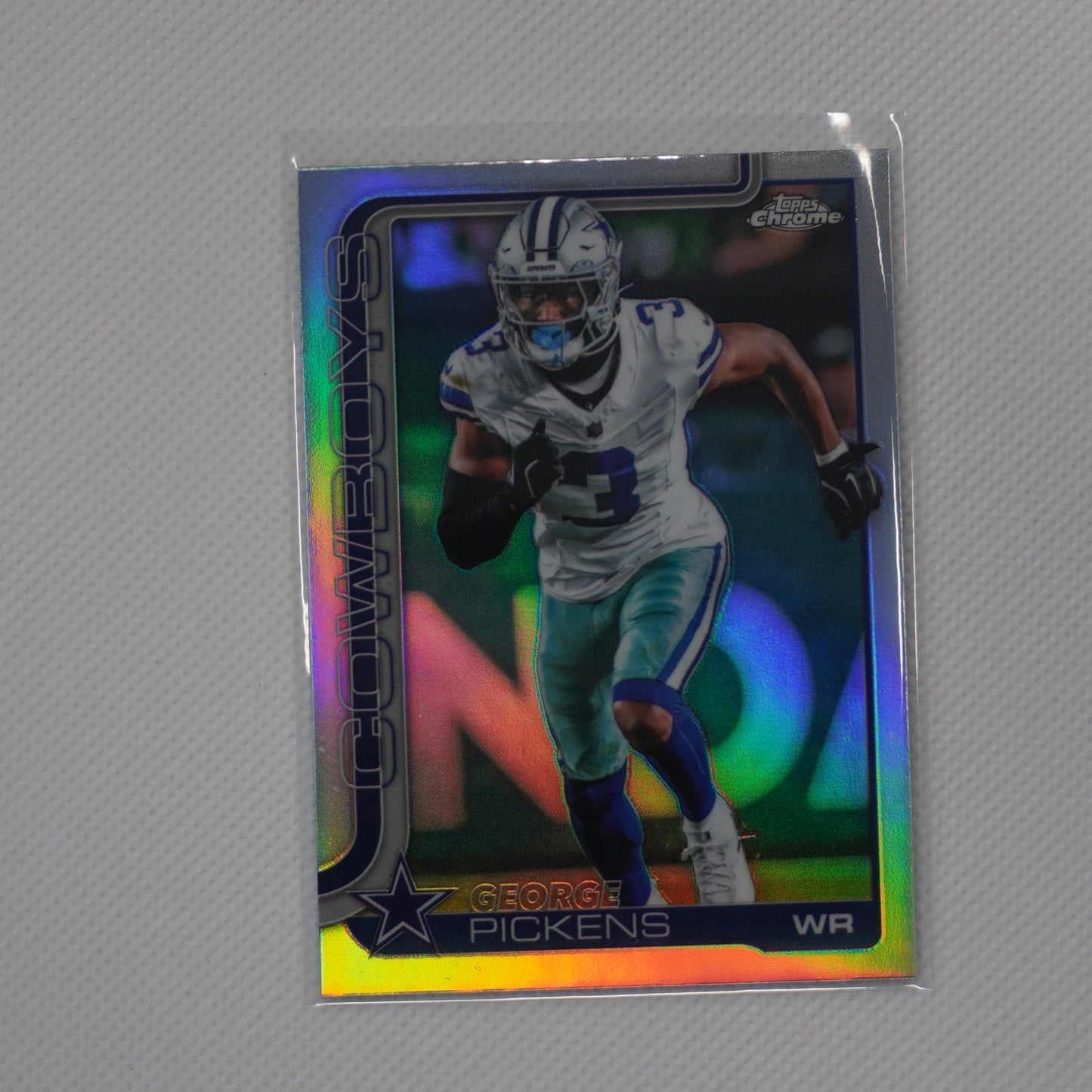 2025 Topps Chrome #80 George Pickens Refractor Dallas Cowboys