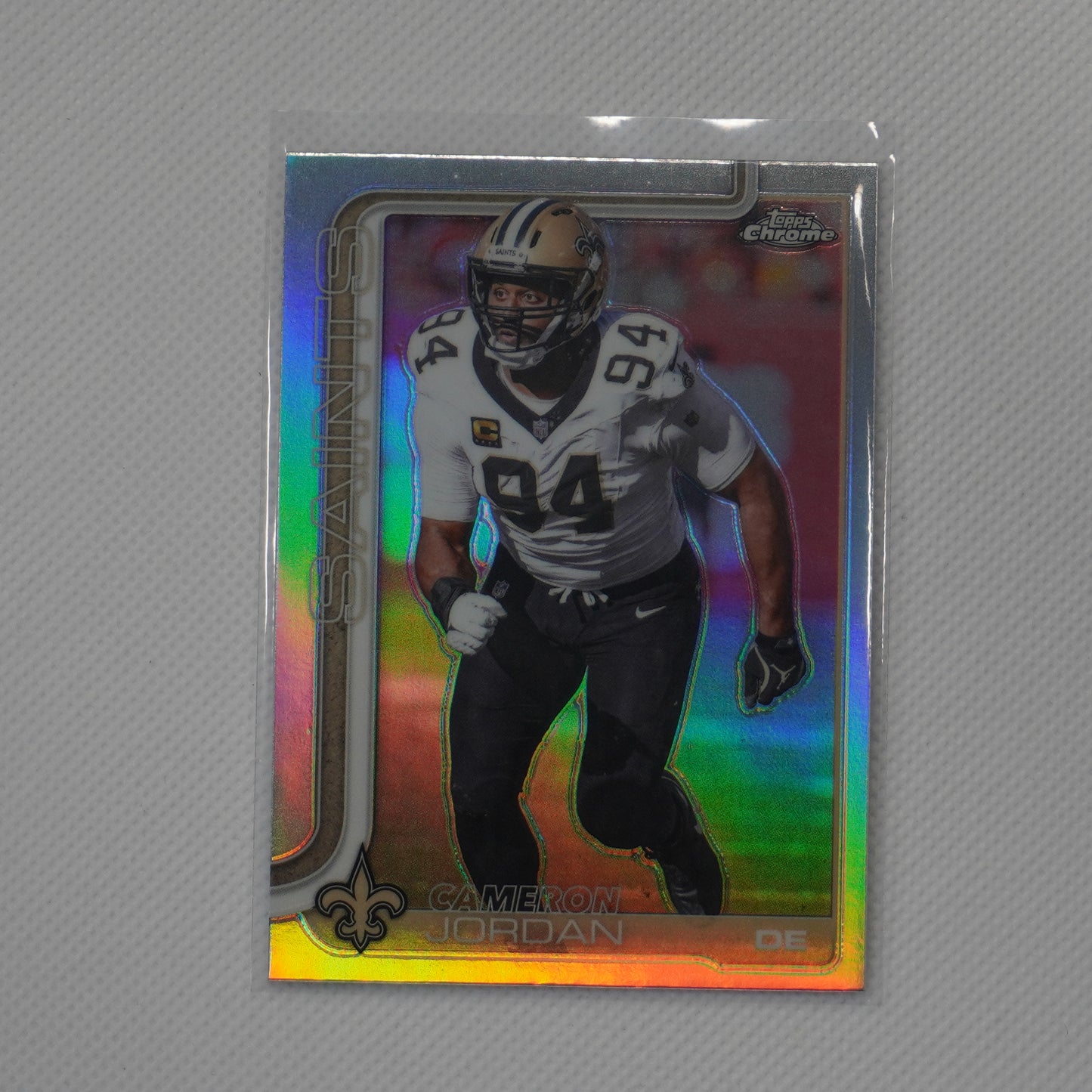 2025 Topps Chrome #221 Cameron Jordan Refractor New Orleans Saints
