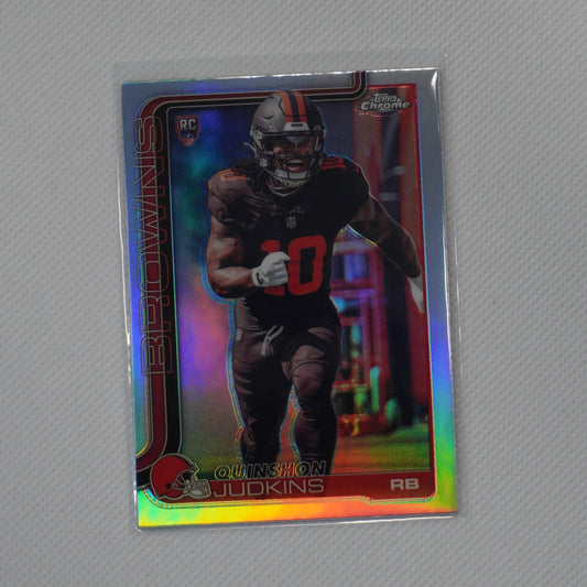2025 Topps Chrome #325 Quinshon Judkins Refractor Cleveland Browns RC