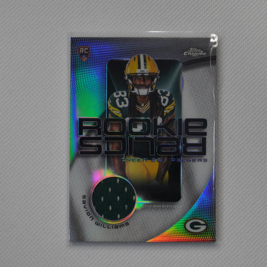 2025 Topps Chrome #RR-SW Savion Williams Rookie Relics Green Bay Packers MEM