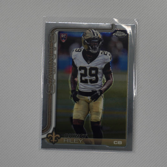2025 Topps Chrome #369 Quincy Riley New Orleans Saints RC