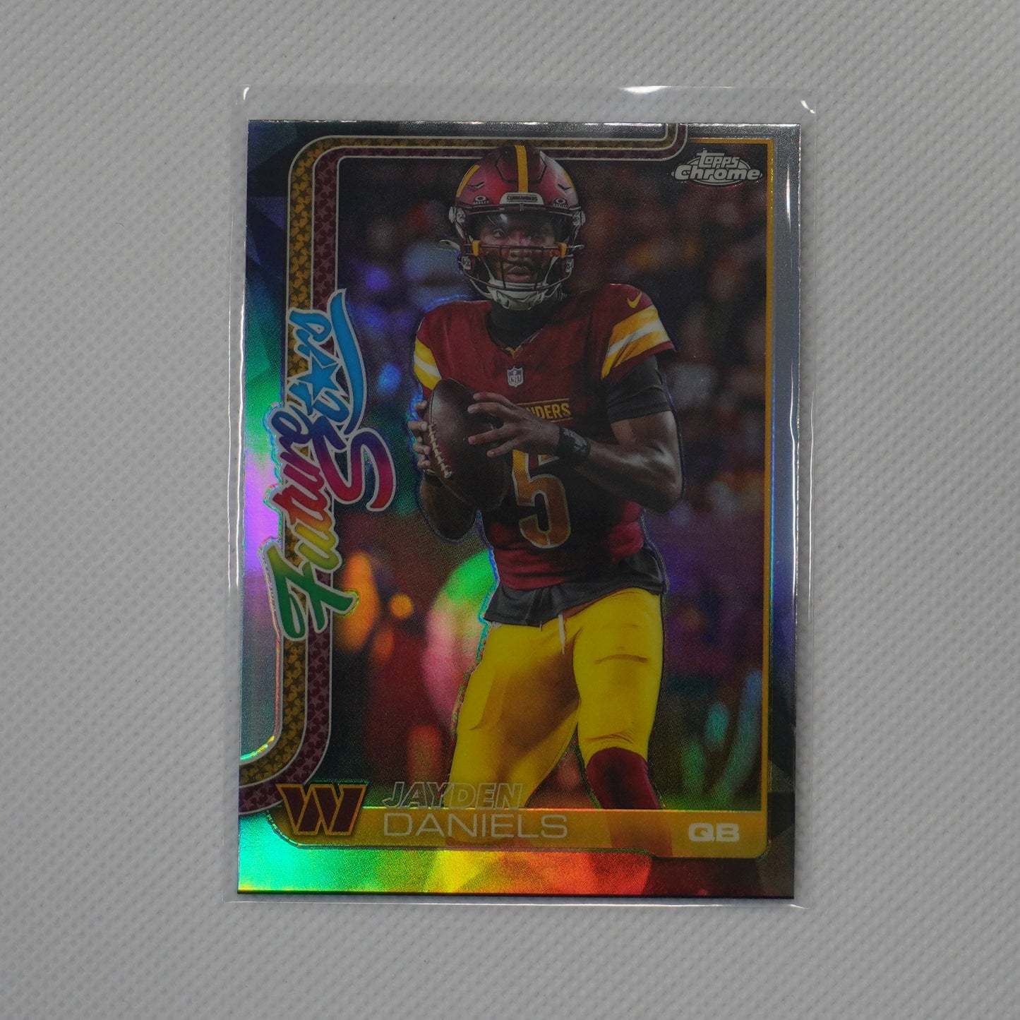 2025 Topps Chrome #FS-14 Jayden Daniels Future Stars Refractor Washington