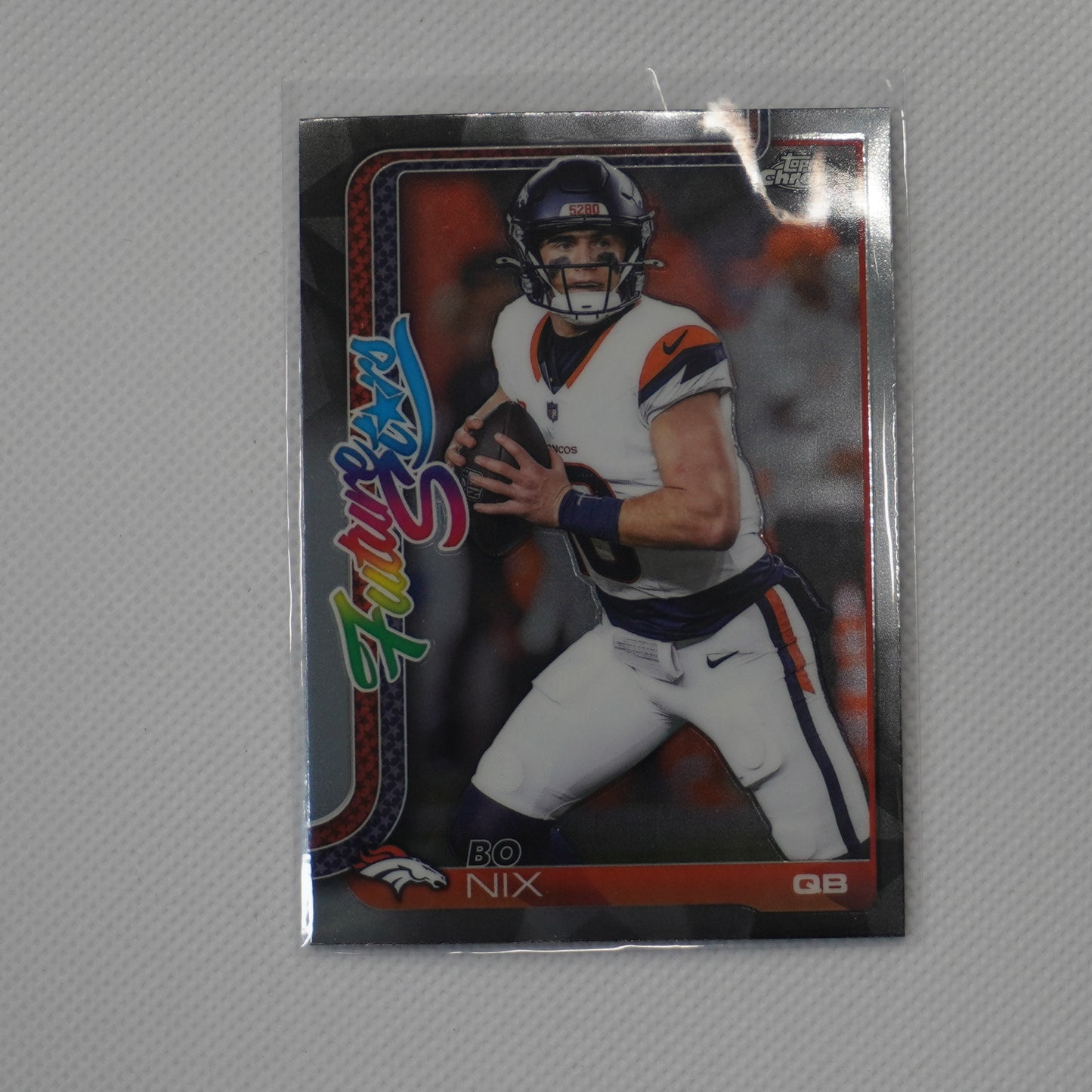 2025 Topps Chrome #FS-15 Bo Nix Future Stars Denver Broncos