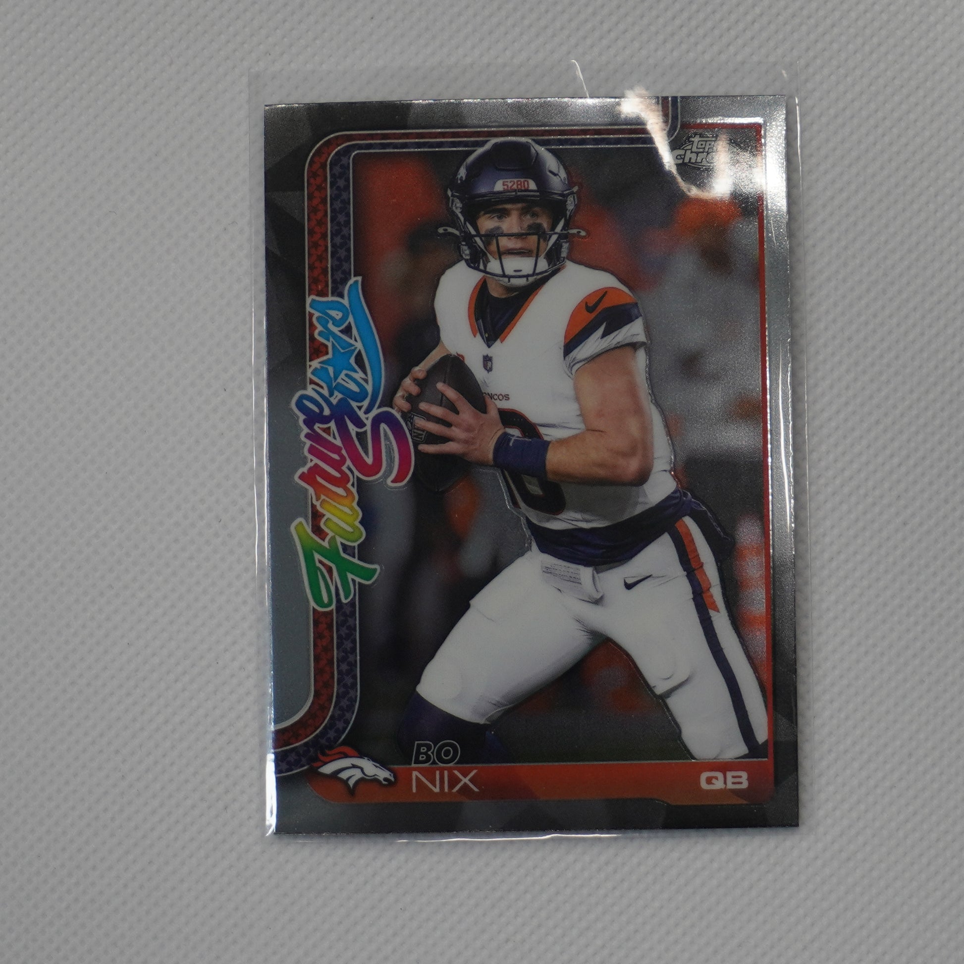 2025 Topps Chrome #FS-15 Bo Nix Future Stars Denver Broncos