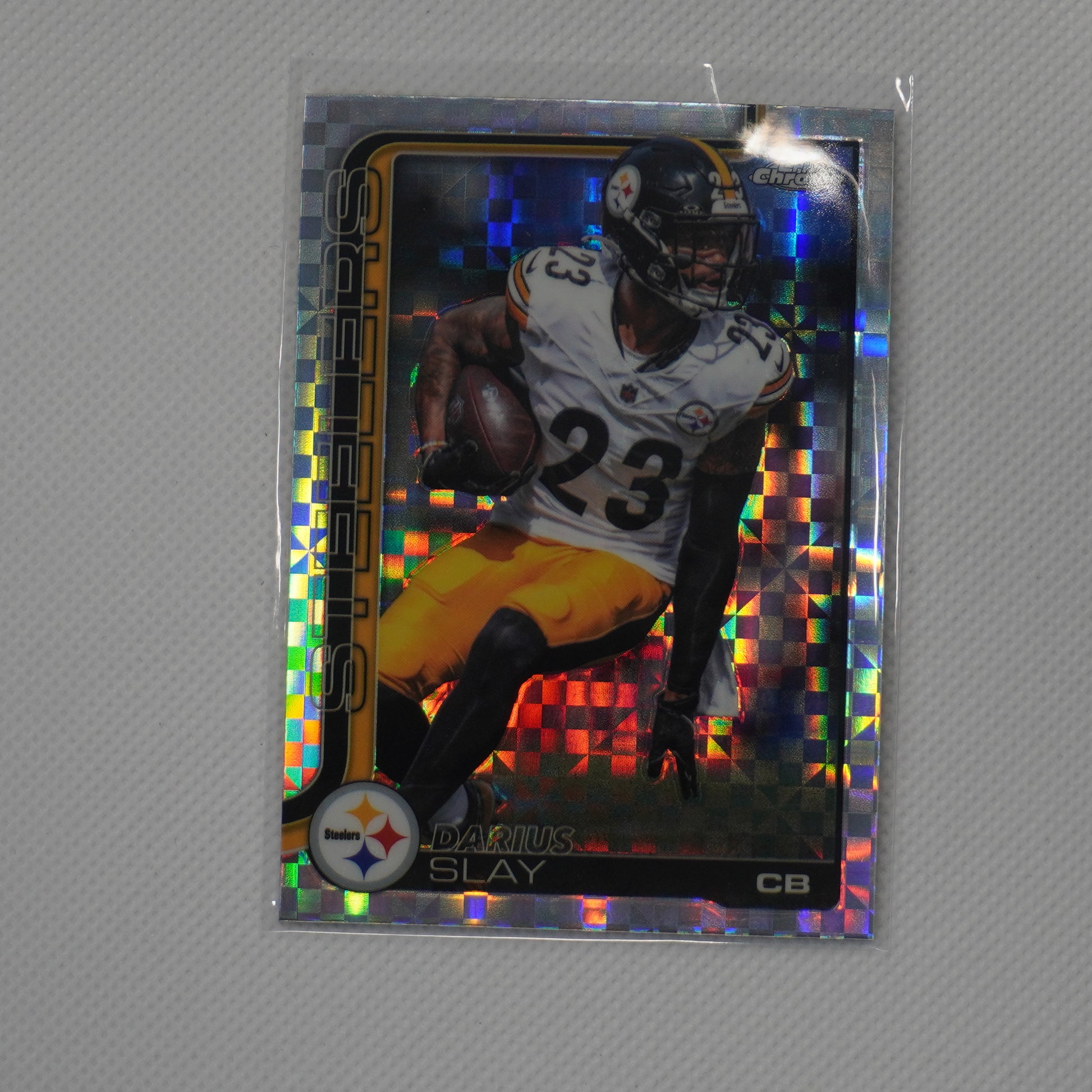 2025 Topps Chrome #259 Darius Slay X-Fractor Pittsburgh Steelers