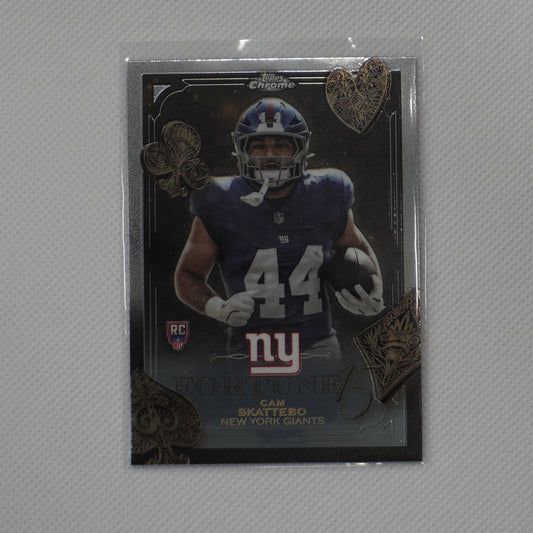 2025 Topps Chrome #F15-27 Cam Skattebo Fortune 15 New York Giants