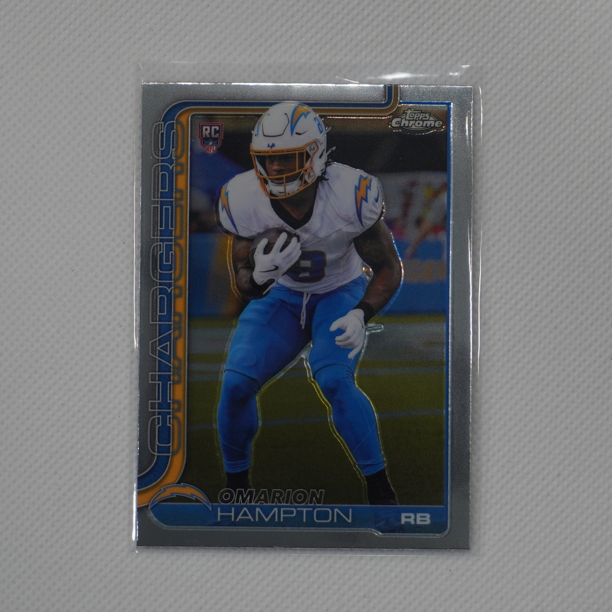 2025 Topps Chrome #324 Omarion Hampton Los Angeles Chargers RC
