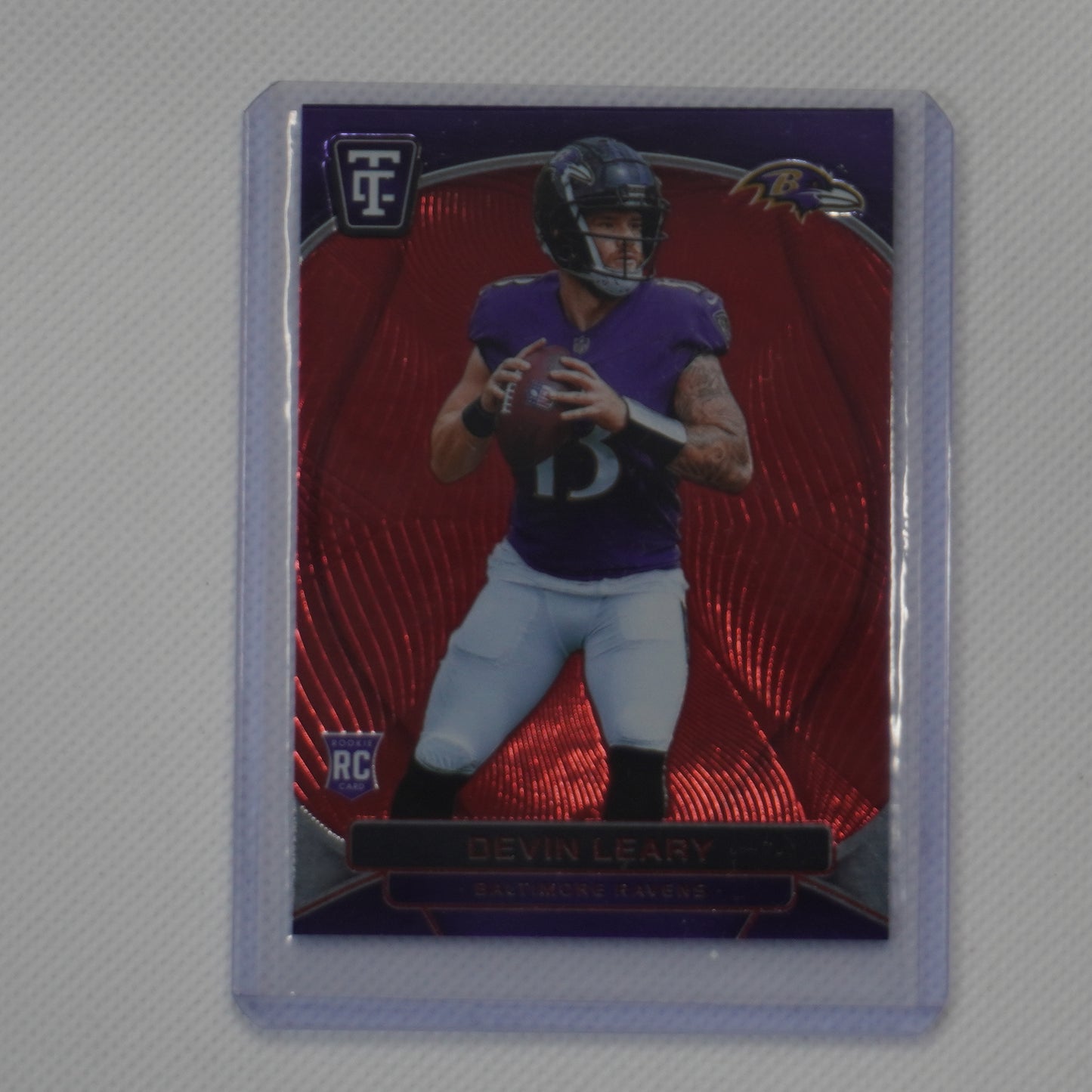 2024 Panini Totally Certified #120 Devin Leary Mirror Red #/249 Baltimore Ravens