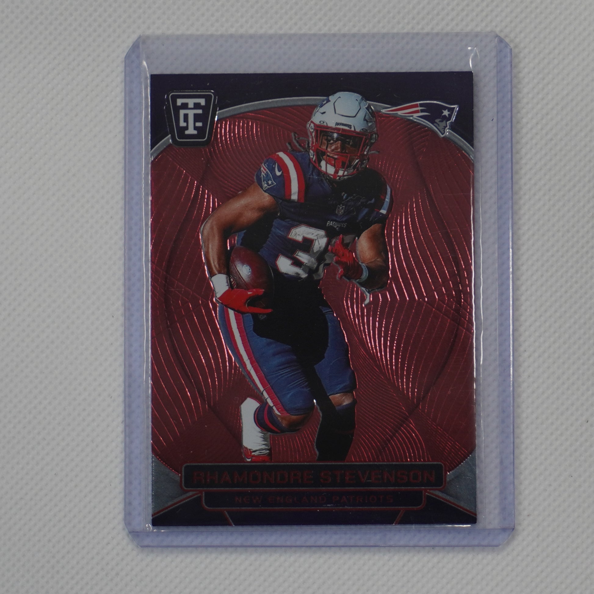 2024 Panini Totally Certified #62 Rhamondre Stevenson Mirror Red #/249