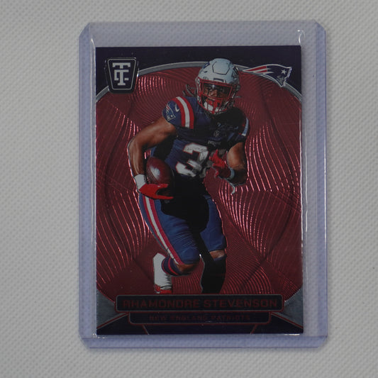 2024 Panini Totally Certified #62 Rhamondre Stevenson Mirror Red #/249