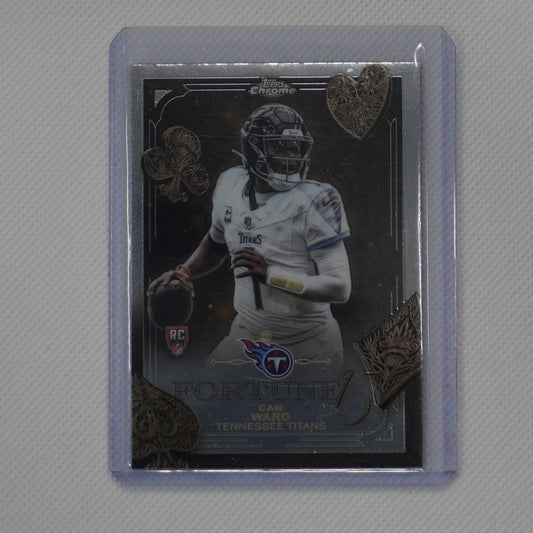 2025 Topps Chrome #F15-22 Cam Ward Fortune 15 Tennessee Titans