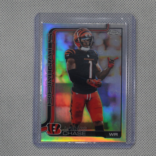 2025 Topps Chrome #58 Ja'Marr Chase Refractor Cincinnati Bengals
