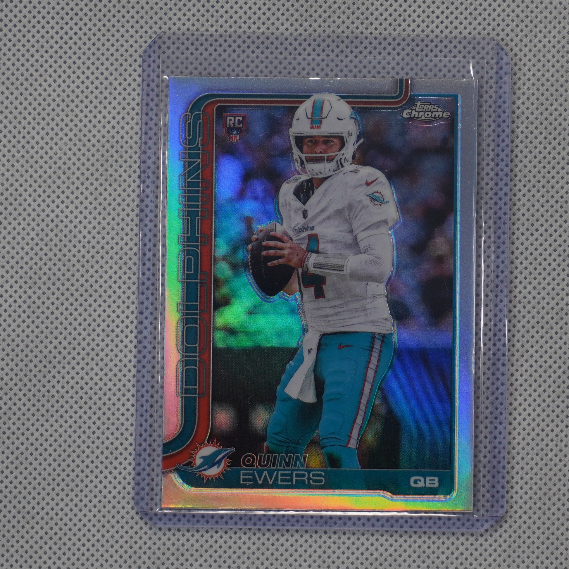 2025 Topps Chrome #316 Quinn Ewers Refractor Miami Dolphins RC