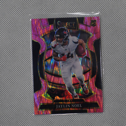 2025 Panini Select #36 Jaylin Noel Pink Prizm Shock Houston Texans RC