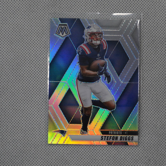 2025 Panini Mosaic #239 Stefon Diggs Silver New England Patriots