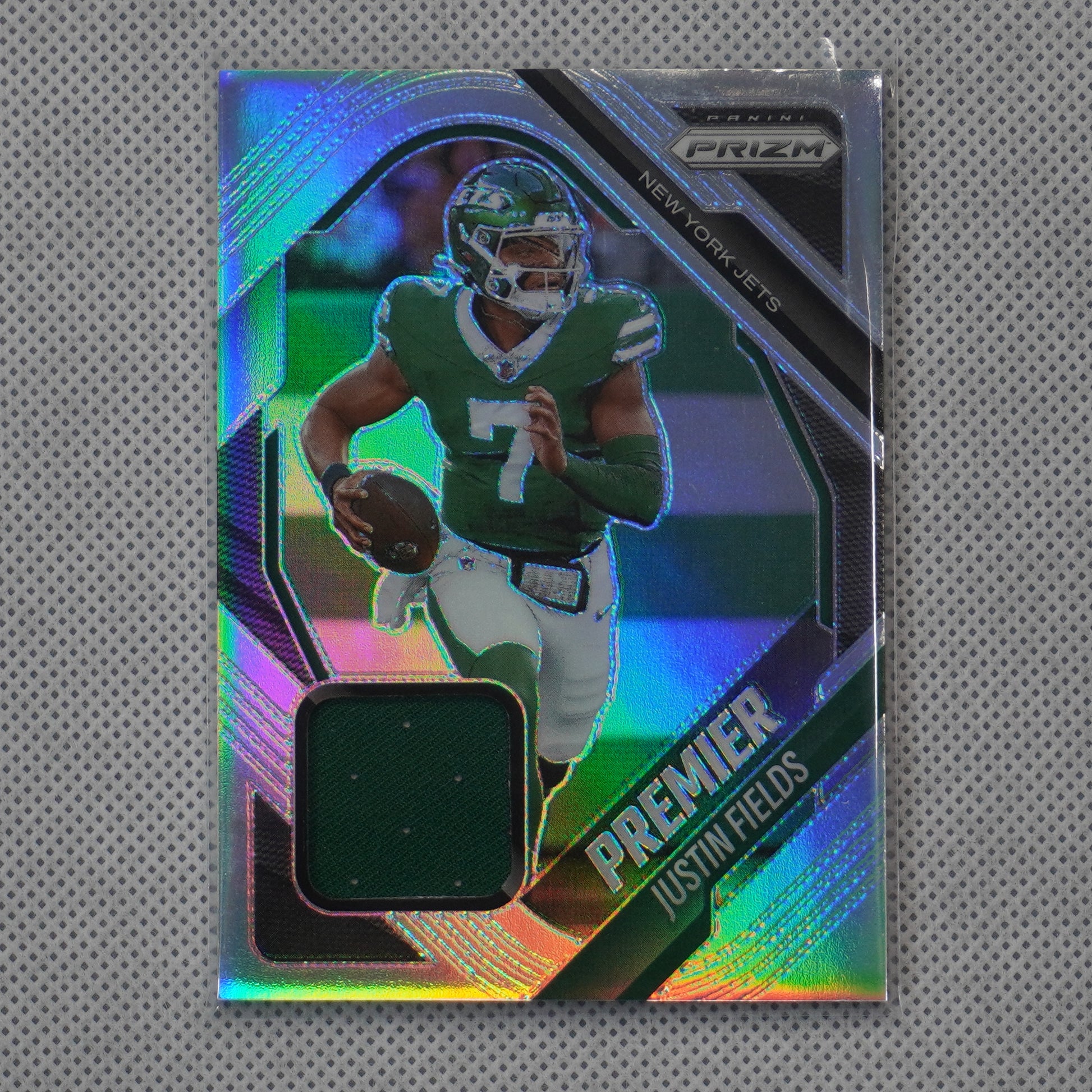 2025 Panini Prizm #PJY-JFS Justin Fields Premier Jerseys New York Jets MEM