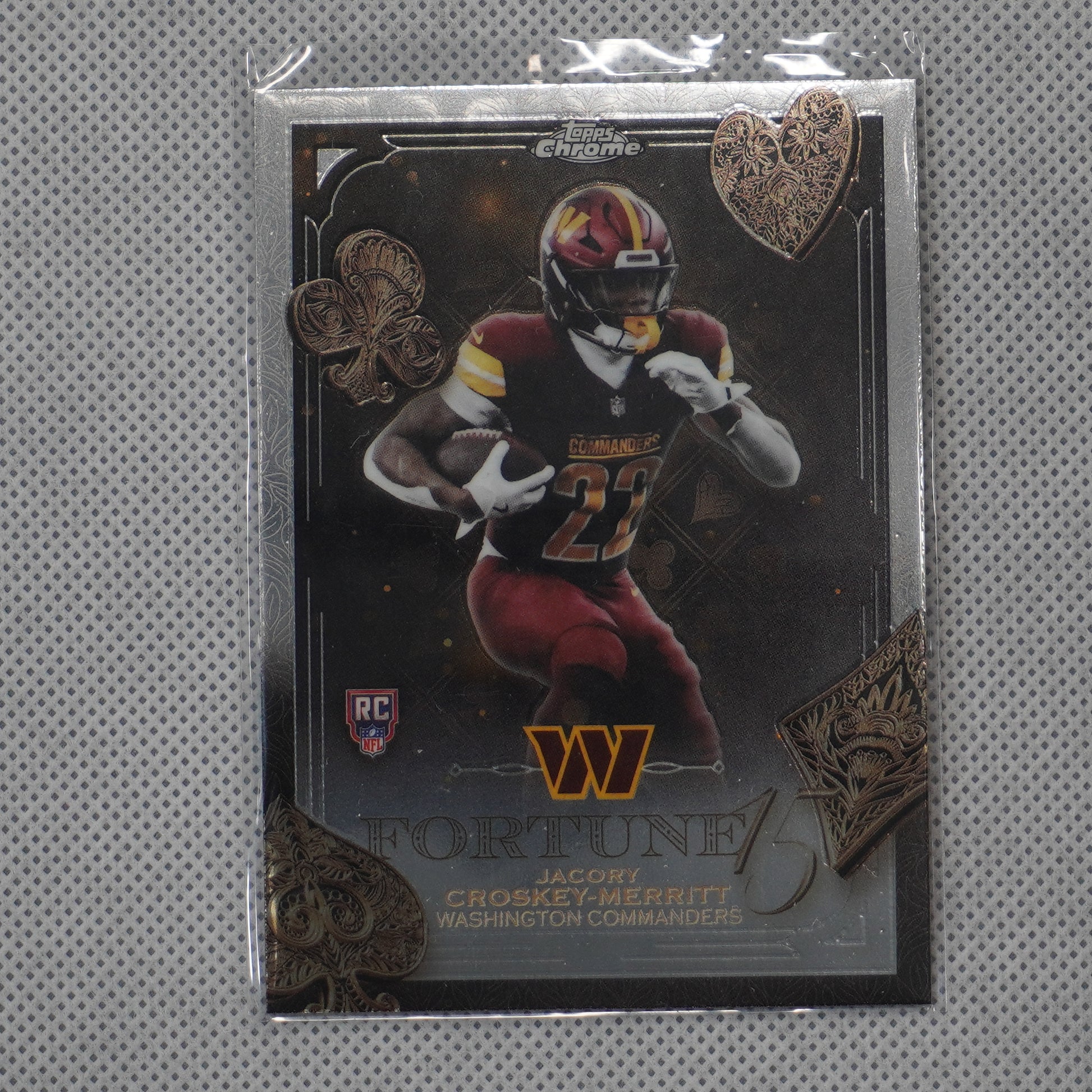 2025 Topps Chrome #F15-29 Jacory Croskey-Merritt Fortune 15